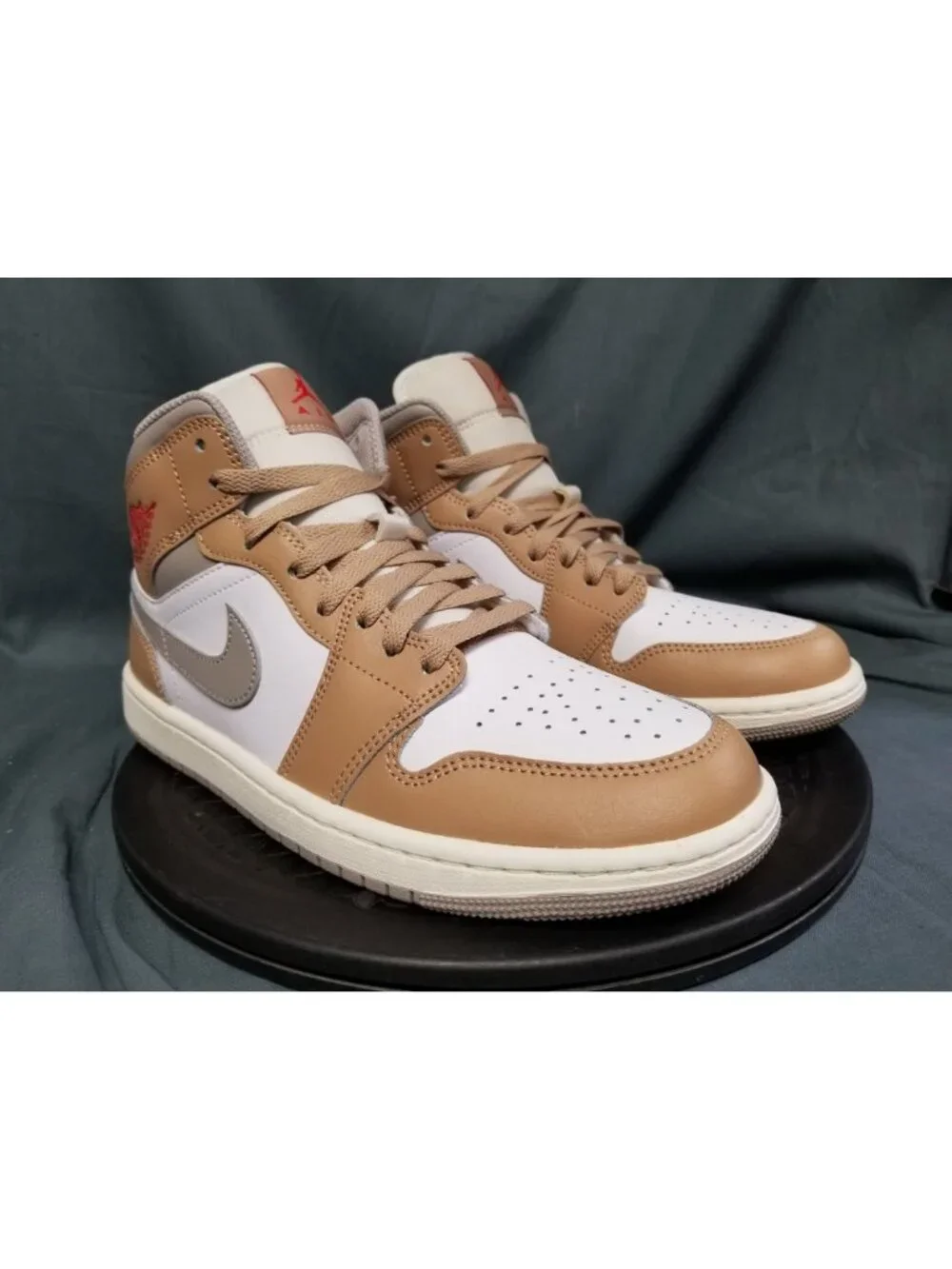 Jordan 1 Mid Rattan White College Grey DQ8426 200 Men's Size 8 NEW NO BOX